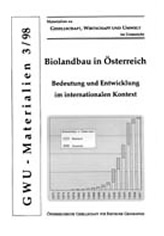 Cover: GWU-Materialien 3/98 - Biolandbau in Österreich